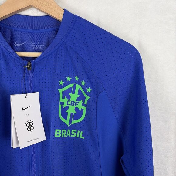 Nike Brazil National Team Dri-Fit Woven Soccer Jacket DN4373-433 Size Medium NWT - Picture 3 of 8